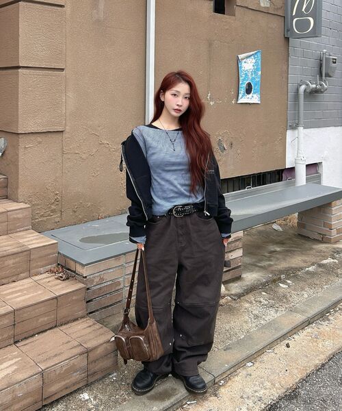 CACTUSDONUTMARKET(カクタスドーナツマーケット)の「Rivet Embroidery Carpenter Trouser-Khaki(その他パンツ・レディース・その他・MEDIUM/LARGE)」の6枚目の写真
