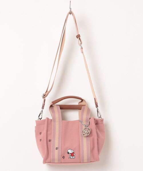 CLATHAS（クレイサス）の「SNOOPYキャンパス ２wayトートバッグ（小）（トートバッグ・レディース・グレー/ベビーピンク/ダークブルー・FREE）」の3枚目の写真
