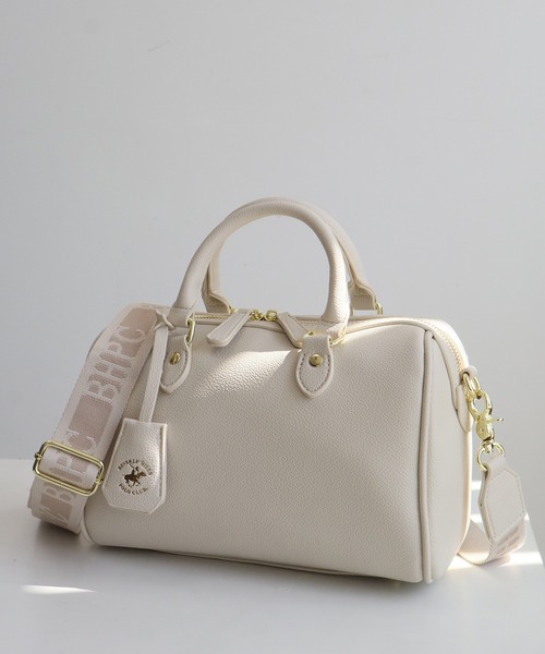 BEVERLY HILLS POLO CLUB(ビバリーヒルズポロクラブ)の「【BEVERLY HILLS POLO CLUB / ビバリーヒルズ ポロクラブ】2way Mini Boston Bag / 2way ミニボストンバッグ(ショルダーストラップ付)(ショルダーバッグ・レディース・ライトブルー/アイボリー/グレイッシュベージュ/ブラック・FREE)」の13枚目の写真