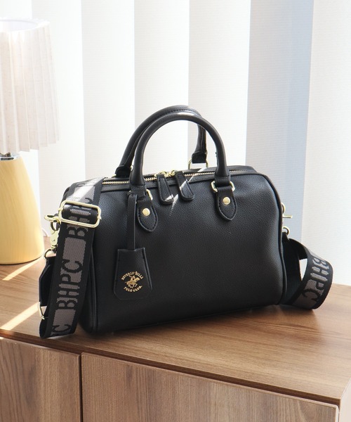 BEVERLY HILLS POLO CLUB(ビバリーヒルズポロクラブ)の「【BEVERLY HILLS POLO CLUB / ビバリーヒルズ ポロクラブ】2way Mini Boston Bag / 2way ミニボストンバッグ(ショルダーストラップ付)(ショルダーバッグ・レディース・ライトブルー/アイボリー/グレイッシュベージュ/ブラック・FREE)」の17枚目の写真