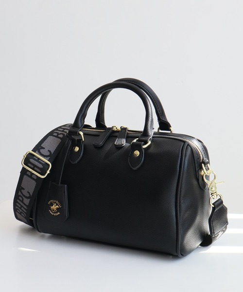 BEVERLY HILLS POLO CLUB(ビバリーヒルズポロクラブ)の「【BEVERLY HILLS POLO CLUB / ビバリーヒルズ ポロクラブ】2way Mini Boston Bag / 2way ミニボストンバッグ(ショルダーストラップ付)(ショルダーバッグ・レディース・ライトブルー/アイボリー/グレイッシュベージュ/ブラック・FREE)」の14枚目の写真