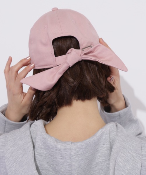 JILL by JILL STUART（ジルバイジルスチュアート）の「＜ニューエラコラボ＞バックリボンキャップ（キャップ・レディース・ブラック系その他/ブラック/ブルー/ピンク/グリーン・FREE）」の12枚目の写真