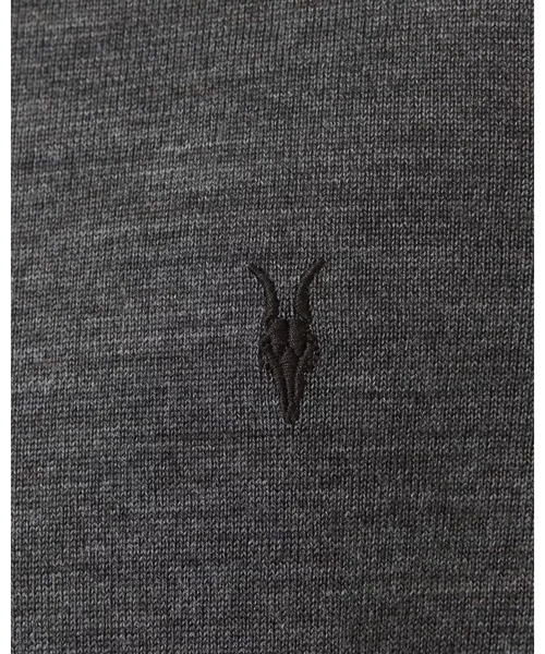 ALLSAINTS(オールセインツ)の「MODE MERINO SHORT SLEEVE RAMSKULL POLO SHIRT | モード メリノ 半袖 ラムスカル ポロシャツ(ポロシャツ・メンズ・グレー系その他・S/M/XL/L/XS)」の6枚目の写真