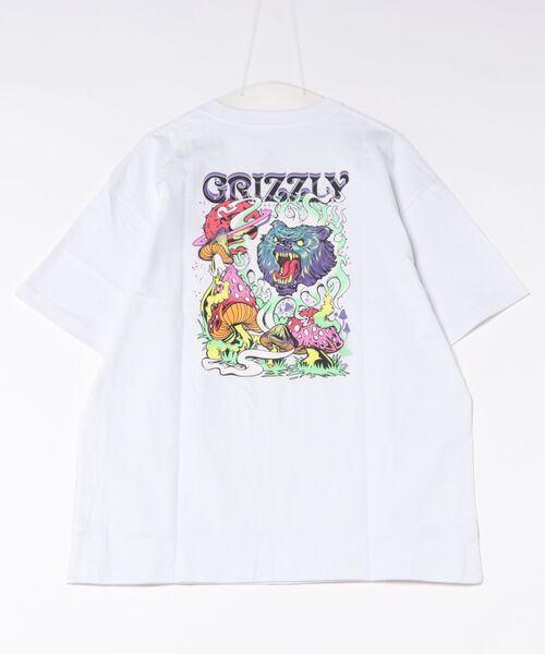 GRIZZLY(グリズリー)の「【ムラサキスポーツ限定】GRIZZLY/グリズリー 半袖Tシャツ メンズ WILD PSYCHEDELIC SST G26SS-2402(Tシャツ/カットソー・メンズ・ホワイト/スミクロ・L/M/XL)」の5枚目の写真
