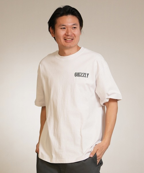 GRIZZLY(グリズリー)の「【ムラサキスポーツ限定】GRIZZLY/グリズリー 半袖Tシャツ メンズ WILD PSYCHEDELIC SST G26SS-2402(Tシャツ/カットソー・メンズ・ホワイト/スミクロ・L/M/XL)」の6枚目の写真