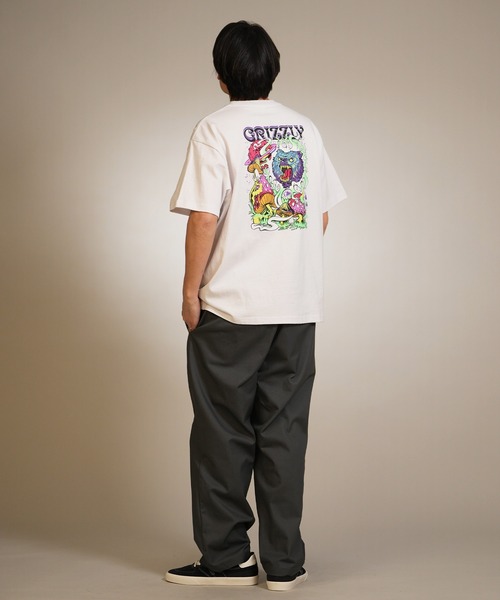 GRIZZLY(グリズリー)の「【ムラサキスポーツ限定】GRIZZLY/グリズリー 半袖Tシャツ メンズ WILD PSYCHEDELIC SST G26SS-2402(Tシャツ/カットソー・メンズ・ホワイト/スミクロ・L/M/XL)」の9枚目の写真