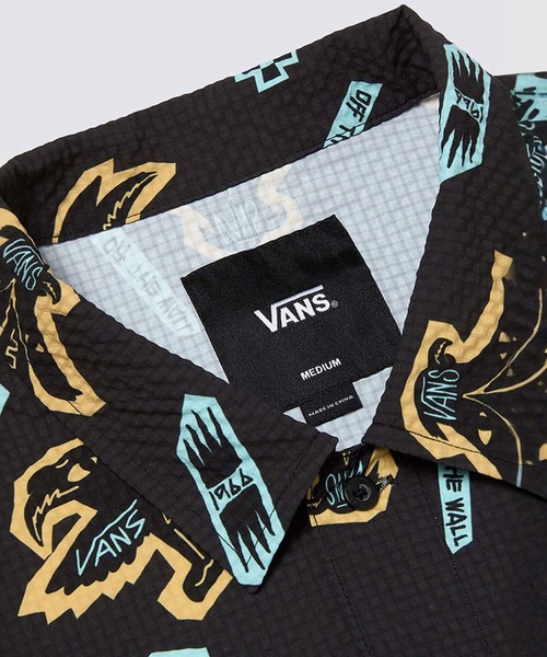 VANS（バンズ）の「ファンキーアニマル シャツ / FUNKY ANIMAL SS SHIRT Black Bi VN000NNEEDF1（シャツ/ブラウス・メンズ・ブラック・MEDIUM/LARGE/X-LARGE/SMALL）」の3枚目の写真