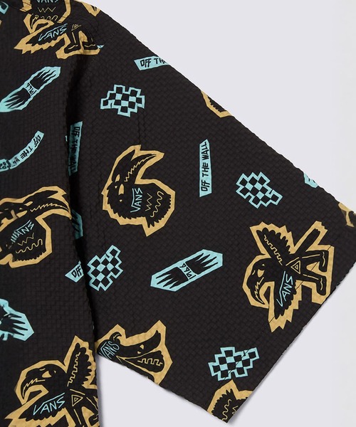VANS（バンズ）の「ファンキーアニマル シャツ / FUNKY ANIMAL SS SHIRT Black Bi VN000NNEEDF1（シャツ/ブラウス・メンズ・ブラック・MEDIUM/LARGE/X-LARGE/SMALL）」の4枚目の写真