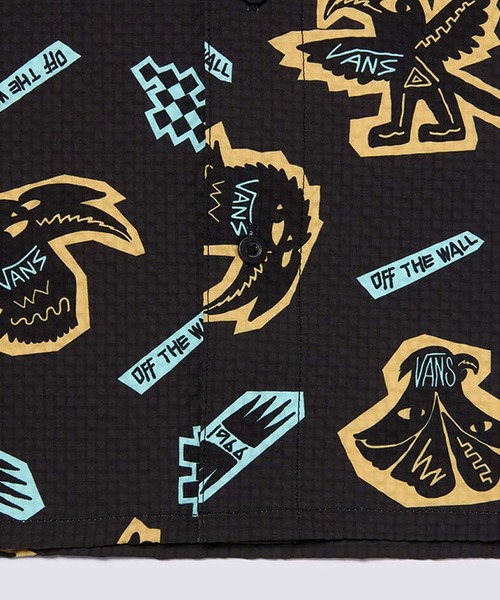 VANS（バンズ）の「ファンキーアニマル シャツ / FUNKY ANIMAL SS SHIRT Black Bi VN000NNEEDF1（シャツ/ブラウス・メンズ・ブラック・MEDIUM/LARGE/X-LARGE/SMALL）」の5枚目の写真