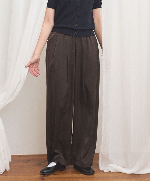 fig London(フィグロンドン)の「comm pants(その他パンツ・レディース・ダークブラウン/ネイビー・FREE)」の2枚目の写真