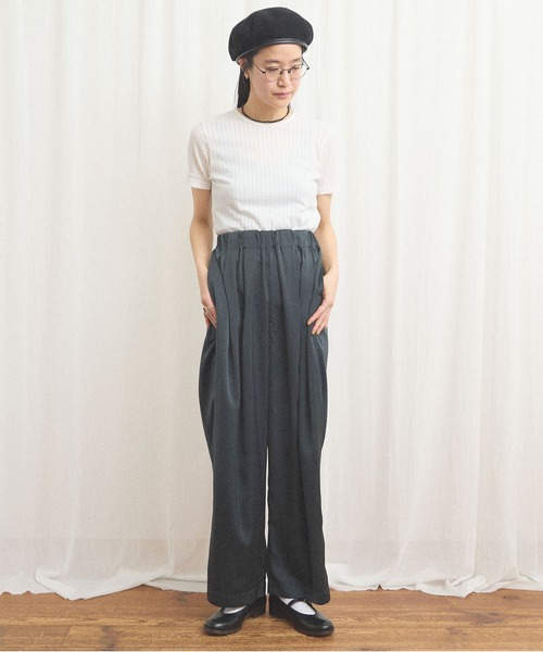 fig London(フィグロンドン)の「comm pants(その他パンツ・レディース・ダークブラウン/ネイビー・FREE)」の4枚目の写真