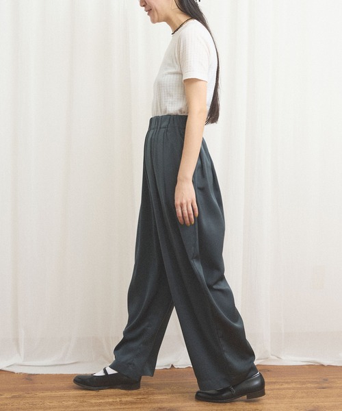 fig London(フィグロンドン)の「comm pants(その他パンツ・レディース・ダークブラウン/ネイビー・FREE)」の19枚目の写真