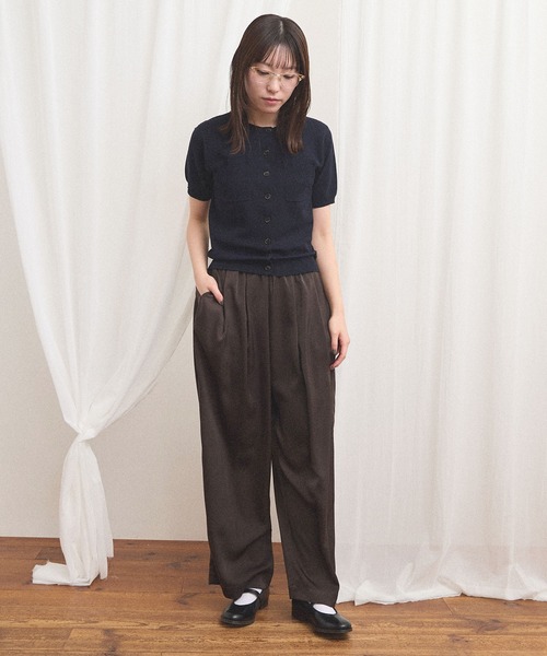 fig London(フィグロンドン)の「comm pants(その他パンツ・レディース・ダークブラウン/ネイビー・FREE)」の10枚目の写真