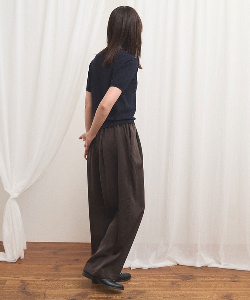 fig London(フィグロンドン)の「comm pants(その他パンツ・レディース・ダークブラウン/ネイビー・FREE)」の11枚目の写真