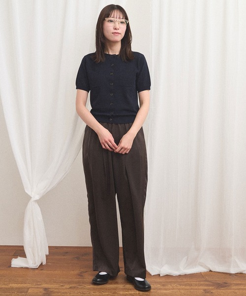 fig London(フィグロンドン)の「comm pants(その他パンツ・レディース・ダークブラウン/ネイビー・FREE)」の12枚目の写真