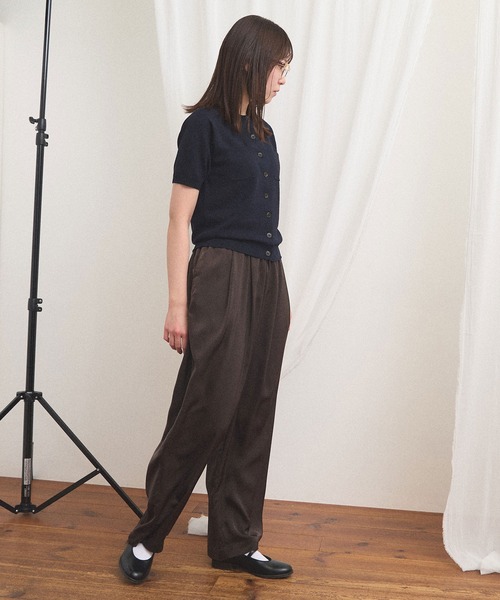 fig London(フィグロンドン)の「comm pants(その他パンツ・レディース・ダークブラウン/ネイビー・FREE)」の13枚目の写真