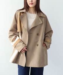 Three Four Time | バイカラーショートトレンチコート(トレンチコート)