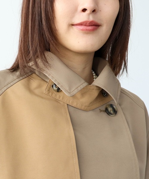 Three Four Time（ｽﾘｰﾌｫｰﾀｲﾑ）の「バイカラーショートトレンチコート（トレンチコート・レディース・ベージュ・FREE）」の10枚目の写真