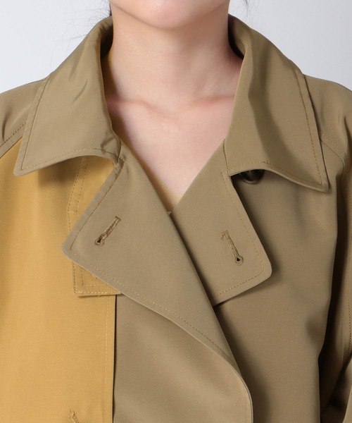 Three Four Time（ｽﾘｰﾌｫｰﾀｲﾑ）の「バイカラーショートトレンチコート（トレンチコート・レディース・ベージュ・FREE）」の18枚目の写真