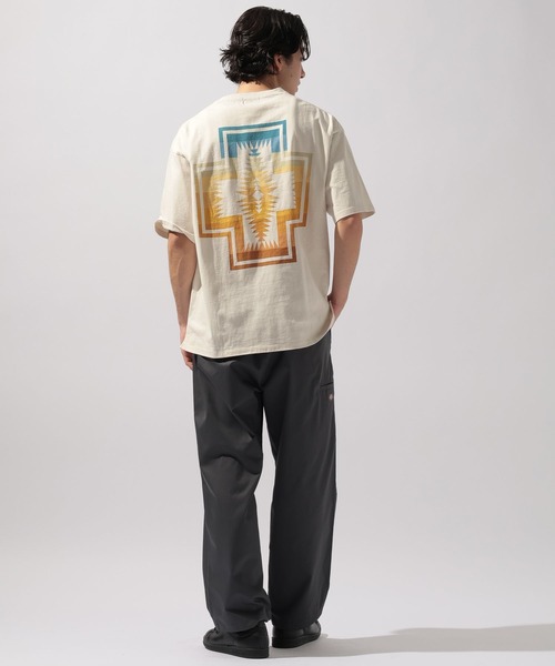 PENDLETON(ペンドルトン)の「【PENDLETON(ペンドルトン)】別注BACK PRINT POCKET TEE(Tシャツ/カットソー・メンズ・ネイビー/ダークブラウン/アイボリー・LARGE/MEDIUM)」の8枚目の写真