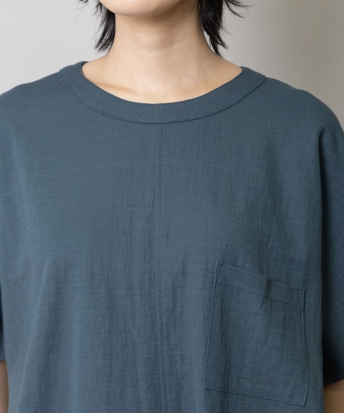 Munich(ミューニック)の「ドライタッチスムースサイドベントTシャツワンピース(ワンピース・レディース・ブラウン/ブラック/ブルーグレー・FREE)」の16枚目の写真