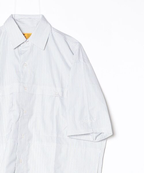 FAT（エフエイティー）の「FIELDRIPE（シャツ/ブラウス・メンズ・グレー/サックスブルー・TITCH(M)/FAT(XL)/SKINNY(L)/JUMBO(XXL)）」の4枚目の写真