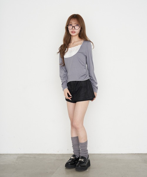 RAY CASSIN(レイカズン)の「オーバルメガネ(メガネ・レディース・ダークブラウン/ブラック・FREE)」の8枚目の写真