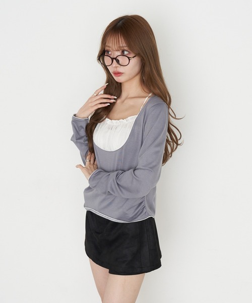 RAY CASSIN(レイカズン)の「オーバルメガネ(メガネ・レディース・ダークブラウン/ブラック・FREE)」の10枚目の写真