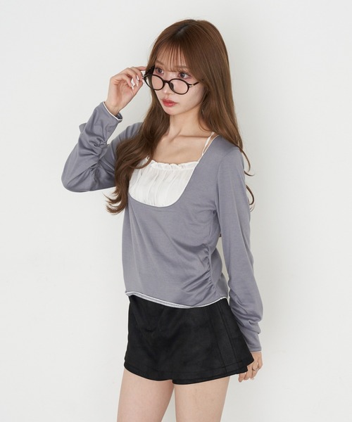 RAY CASSIN(レイカズン)の「オーバルメガネ(メガネ・レディース・ダークブラウン/ブラック・FREE)」の11枚目の写真