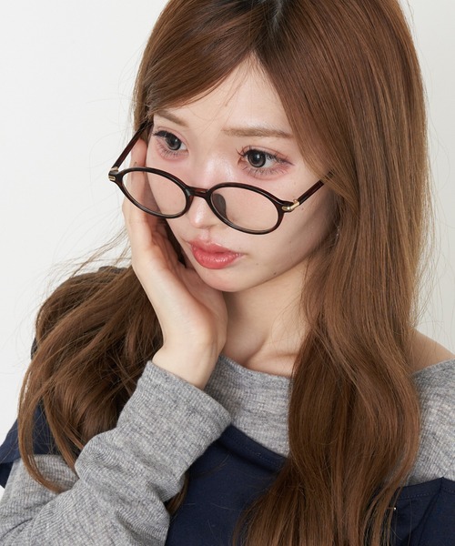 RAY CASSIN(レイカズン)の「オーバルメガネ(メガネ・レディース・ダークブラウン/ブラック・FREE)」の17枚目の写真