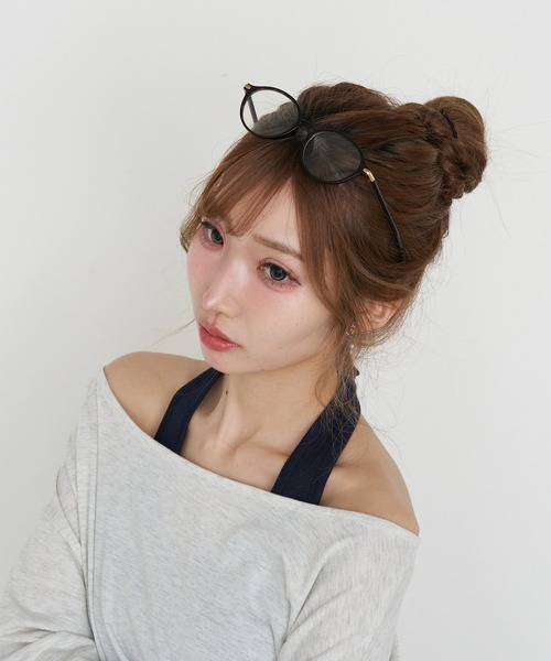 RAY CASSIN(レイカズン)の「オーバルメガネ(メガネ・レディース・ダークブラウン/ブラック・FREE)」の22枚目の写真