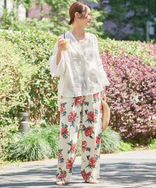 SLOBE IENA(スローブイエナ)の「《追加》ラミースキッパーシャツ(シャツ/ブラウス・レディース・ホワイト/ピンク/ブラック/サックスブルー・FREE)」の17枚目の写真