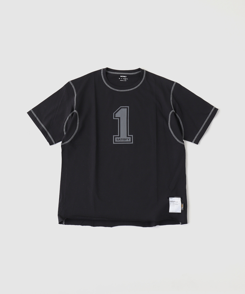 SATISFY(サティスファイ)の「SATISFY(サティスファイ) Softcell Cordura Tシャツ(Tシャツ/カットソー・メンズ・ブラック/ブラウン・MEDIUM/LARGE)」の1枚目の写真