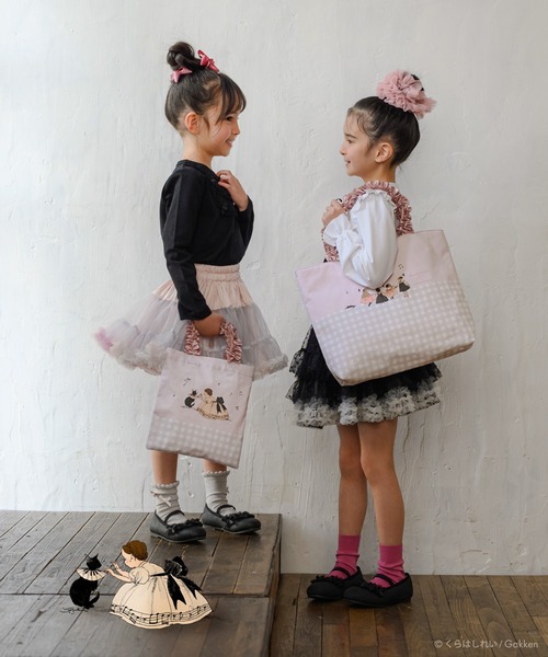 panpantutu(パンパンチュチュ)の「【くらはしれい】ミニフリルトートバッグ(トートバッグ・レディース・ピンク/チェック・SMALL)」の7枚目の写真