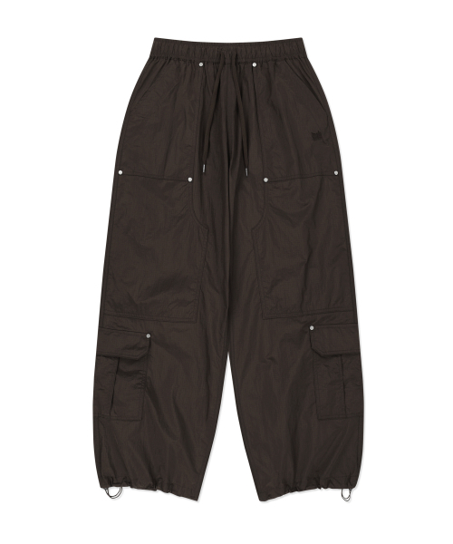 TAG DOUBLE KNEE NYLON PANTS - BROWN（その他パンツ）｜BROWNBREATH