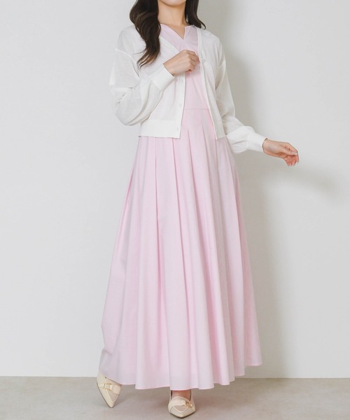 31 Sons de mode(トランテアン ソン ドゥ モード)の「2026春夏新作 Vネックシアーカーディガン(カーディガン/ボレロ・レディース・ブラック/ピンク/オフホワイト/ブルー・フリ-)」の18枚目の写真