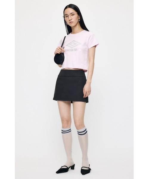 MOUSSY(マウジー)の「U/M RHINESTONE FIT Tシャツ(Tシャツ/カットソー・レディース・ミント/ネイビー/ライトピンク/オフホワイト・1/2)」の8枚目の写真