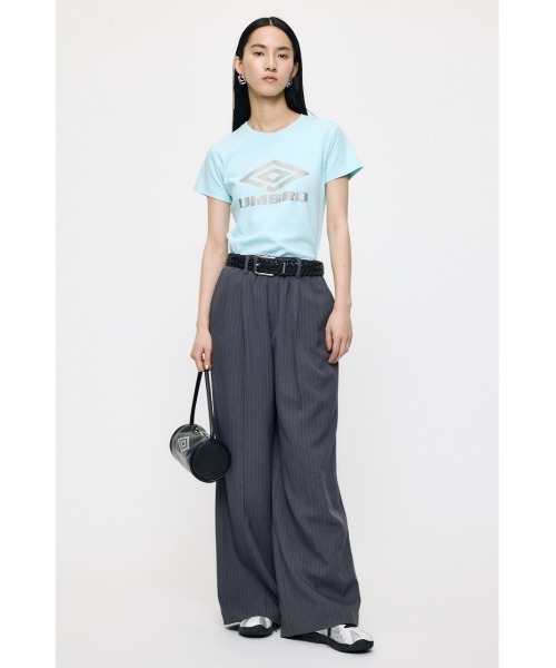 MOUSSY U/M RHINESTONE FIT TEE ピンク MOUSSY | U/M RHINESTONE FIT TEE (Tシャツ・カットソー(半袖) ) |SHEL