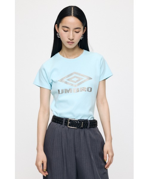 MOUSSY(マウジー)の「U/M RHINESTONE FIT Tシャツ(Tシャツ/カットソー・レディース・ミント/ネイビー/ライトピンク/オフホワイト・1/2)」の18枚目の写真