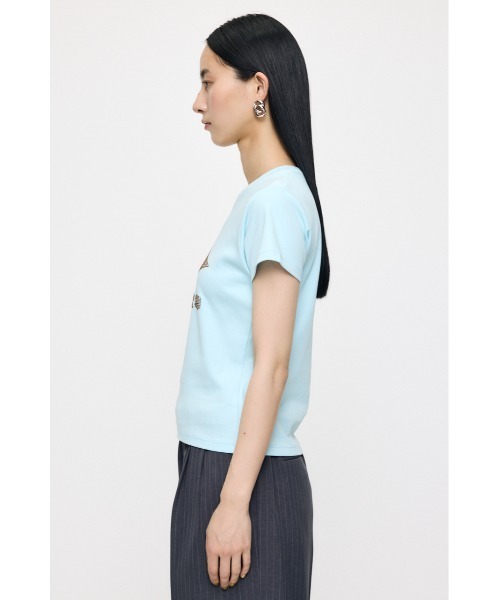 MOUSSY(マウジー)の「U/M RHINESTONE FIT Tシャツ(Tシャツ/カットソー・レディース・ミント/ネイビー/ライトピンク/オフホワイト・1/2)」の20枚目の写真