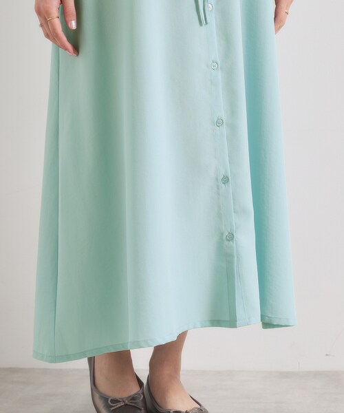 ITS'DEMO（イッツデモ）の「【UVケア／接触冷感／吸水速乾】ロールアップ袖ワンピース（ワンピース・レディース・ライトブルー/ブラウン系/ネイビー/ナチュラル・00）」の11枚目の写真