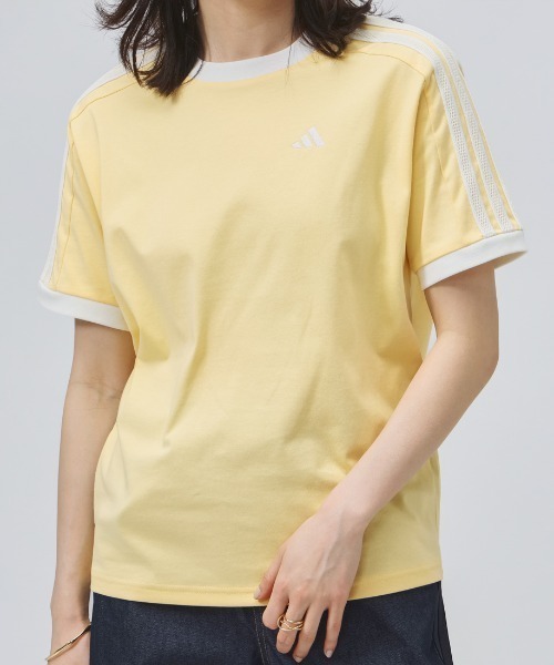 adidas(アディダス)の「【別注】アディダス adidas W SS TEE AP 限定コラボ(Tシャツ/カットソー・レディース・ダークグレー/ブルー/オフホワイト/オレンジ・S/M/L/XL)」の16枚目の写真