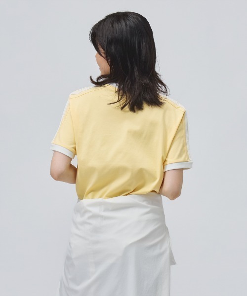 adidas(アディダス)の「【別注】アディダス adidas W SS TEE AP 限定コラボ(Tシャツ/カットソー・レディース・ダークグレー/ブルー/オフホワイト/オレンジ・S/M/L/XL)」の21枚目の写真