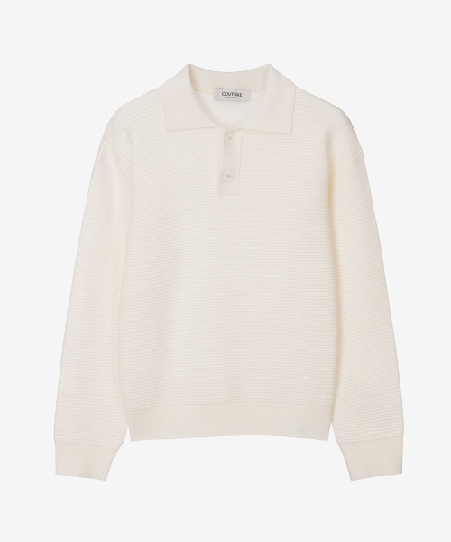 MINDBRIDGE（マインドブリッジ）の「[COUTURE] クロシェカラーセミオーバーフィットニット - 2カラー MYKT6170（ニット/セーター・メンズ・ブラウン/アイボリー・95/100/110/105）」の3枚目の写真