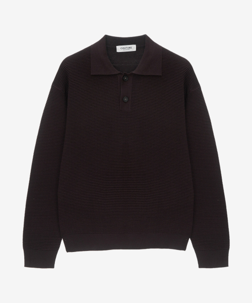MINDBRIDGE（マインドブリッジ）の「[COUTURE] クロシェカラーセミオーバーフィットニット - 2カラー MYKT6170（ニット/セーター・メンズ・ブラウン/アイボリー・95/100/110/105）」の5枚目の写真