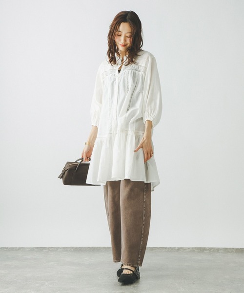 GLOBAL WORK(グローバルワーク)の「meets India/レースチュニック/601320(その他トップス・レディース・ブラウン/オフホワイト/ブラック・LARGE/MEDIUM)」の5枚目の写真