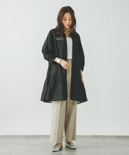 GLOBAL WORK(グローバルワーク)の「meets India/レースチュニック/601320(その他トップス・レディース・ブラウン/オフホワイト/ブラック・LARGE/MEDIUM)」の8枚目の写真