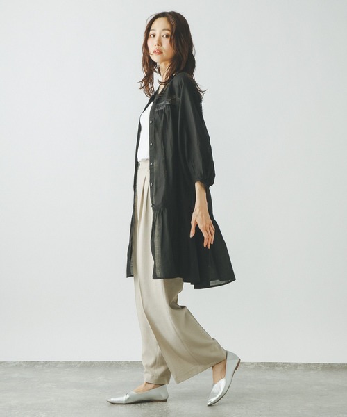 GLOBAL WORK(グローバルワーク)の「meets India/レースチュニック/601320(その他トップス・レディース・ブラウン/オフホワイト/ブラック・LARGE/MEDIUM)」の9枚目の写真