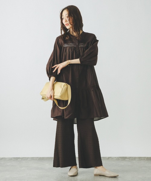 GLOBAL WORK(グローバルワーク)の「meets India/レースチュニック/601320(その他トップス・レディース・ブラウン/オフホワイト/ブラック・LARGE/MEDIUM)」の12枚目の写真
