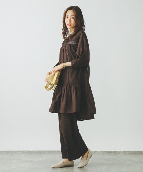 GLOBAL WORK(グローバルワーク)の「meets India/レースチュニック/601320(その他トップス・レディース・ブラウン/オフホワイト/ブラック・LARGE/MEDIUM)」の13枚目の写真